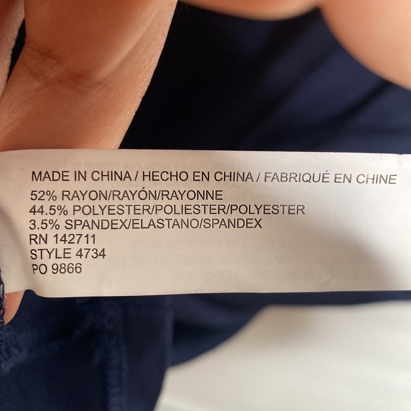 Eloquii Women's Blue Cold Shoulder Formal Flowy Midi Dress Stretch size 20 - Picture 11 of 12